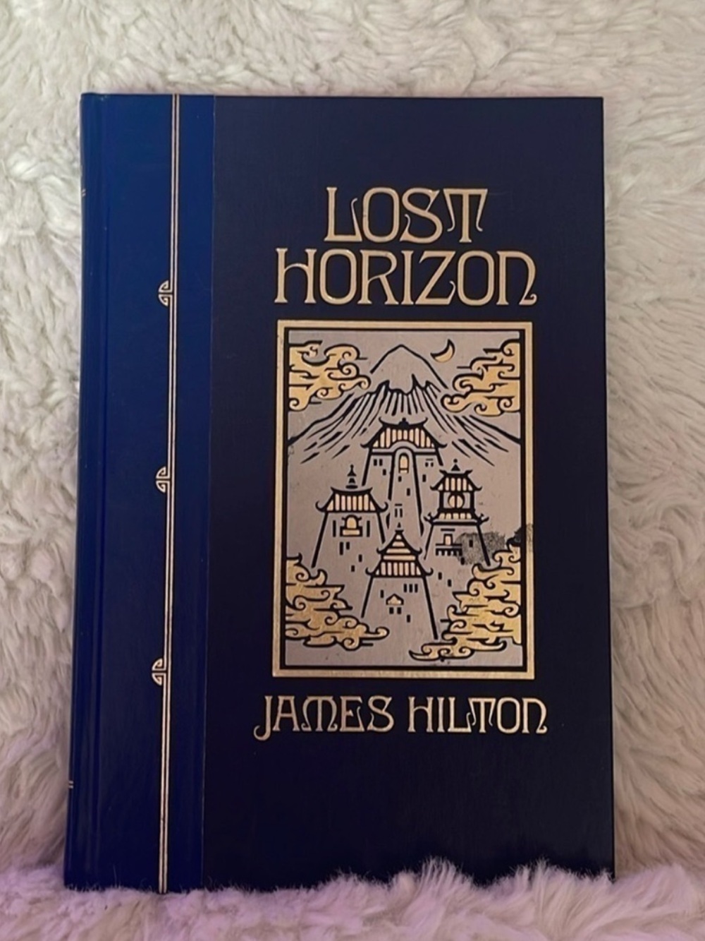 Lost Horizon Decorative Hardcover Book - Navy and Gold